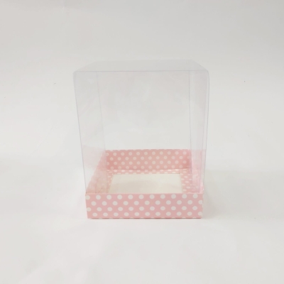 12x12x15 Pembe Puantiyeli Kutu