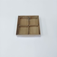 12x12x3 Bölmeli Kraft Kutu
