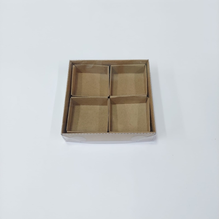 12x12x3 Bölmeli Kraft Kutu