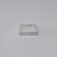 12x9x3 Beyaz Mermer Desenli Kutu