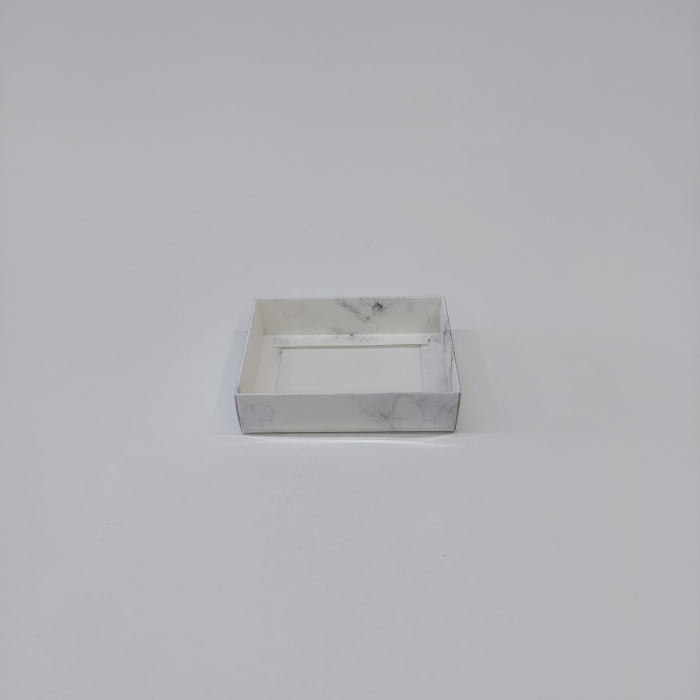 12x9x3 Beyaz Mermer Desenli Kutu