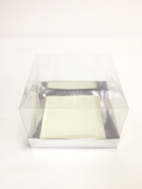 15x15x10 Asetatlı Gümüş Kutu
