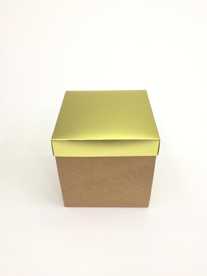 15x15x15 Alt Kraft Üst Altın Kutu