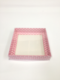 15x15x3 Pembe Puantiyeli Kutu