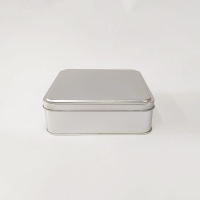 15x15x5 Kare Gümüş Metal Kutu
