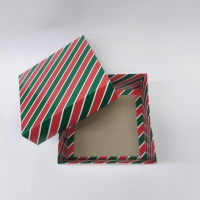20x20x10 Full Yılbaşı Desenli Kutu