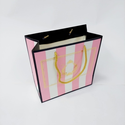 20x20x10 pembe beyaz gold yaldızlı Karton Çanta