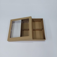 20x20x5 Bölmeli Kraft Kutu