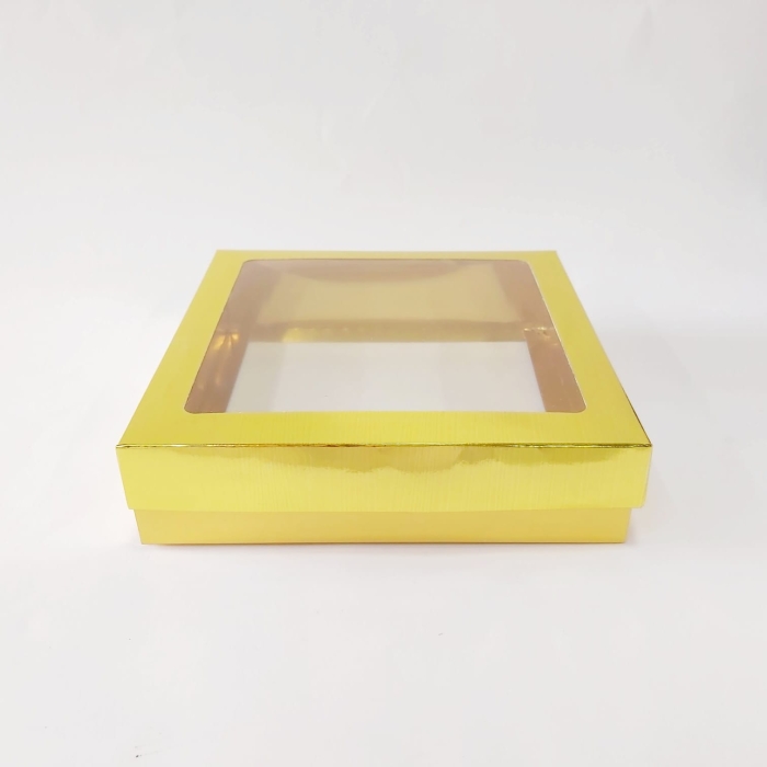 20x20x5 Çerçeveli Altın Kutu