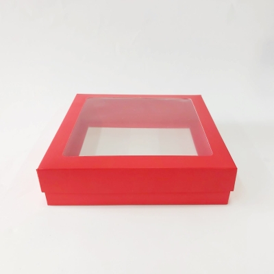 20x20x5 Çerçeveli Kırmızı Kutu