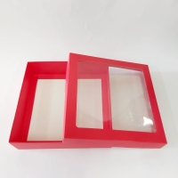 20x20x5 Çerçeveli Kırmızı Kutu