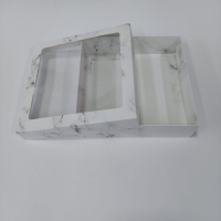 20x20x5 Çerçeveli Mermer Desenli Kutu
