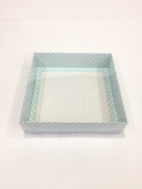 20x20x5 Mavi Puantiyeli Kutu