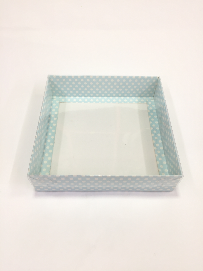 20x20x5 Mavi Puantiyeli Kutu