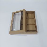 25x15x5 Çerçeveli Kraft Bölmeli Kutu