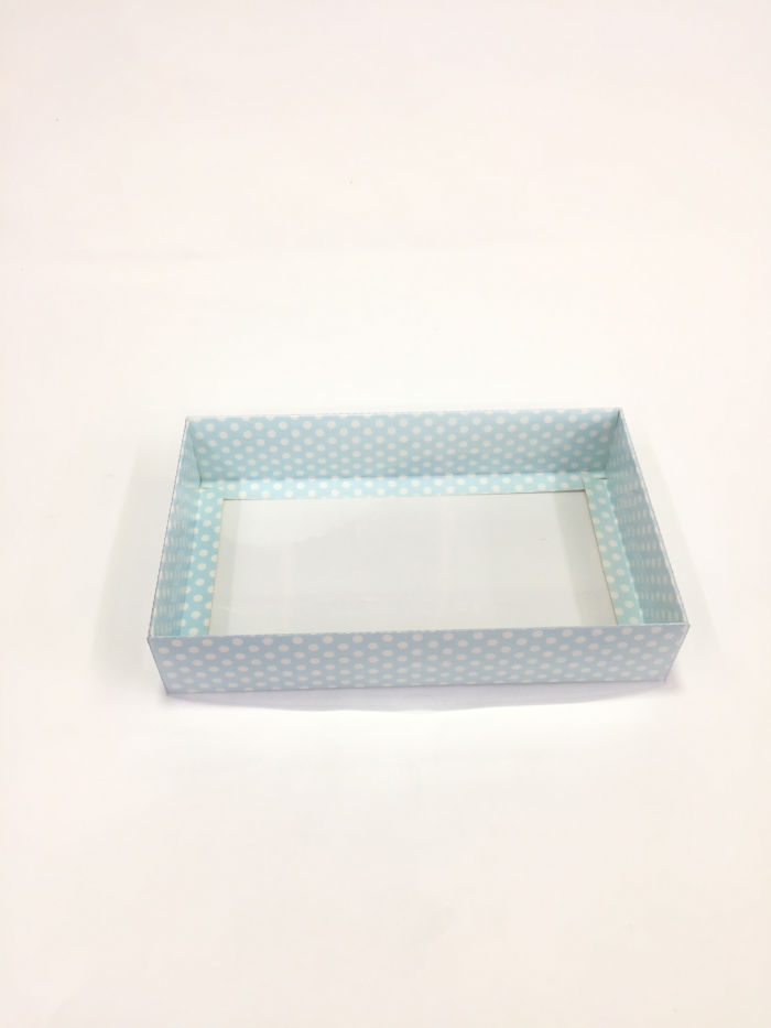 25x15x5 Mavi Puantiyeli Kutu