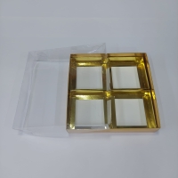 25x25x5 Bölmeli Altın Kutu