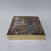 25x25x5 Bölmeli Altın Kutu