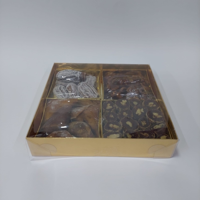 25x25x5 Bölmeli Altın Kutu