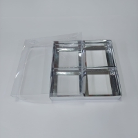 25x25x5 Bölmeli Gümüş Kutu