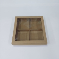 25x25x5 Kraft Bölmeli Kutu