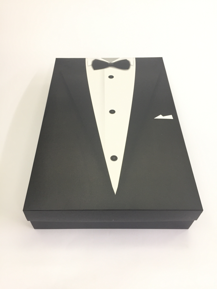 33x26x8 Siyah Damat Figürlü Full Kutu