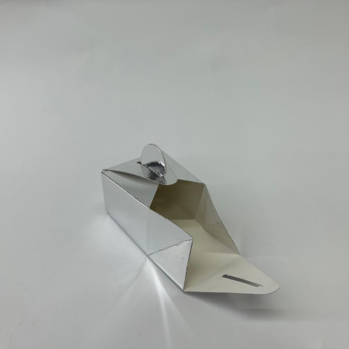 5x4.5x3.5 Gümüş Tekli Lokum Kutusu