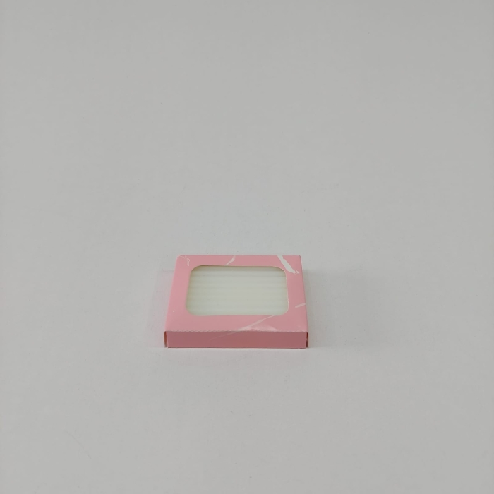 6x5x1 Pembe Mermer Desenli Sabun Kutusu