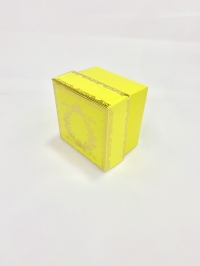 8x8x6 Gümüş Yaldızlı Pembe Kutu