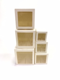 8x8x8 Beyaz Pencereli Küp Kutu