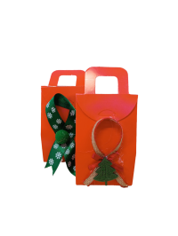 11x7x5 cm SÜNGERLİ KIRMIZI SÜSLÜ ÇANTA 