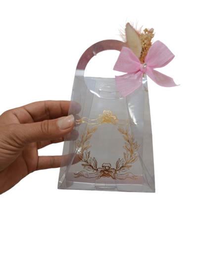 12X10X5 VARAK YALDIZLI ASETAT ÇANTA  10 lu paket 