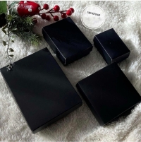 12x9x3 siyah süngerli takı kutusu  25 li paket 