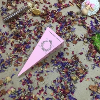 15X4 Pembe Gümüş Yaldızlı Külah 25 li pkt 