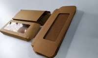 17X8X2 CM PENCERELİ KRAFT TABLET ÇİKOLATA KUTUSU 