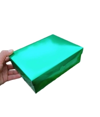 20x15x6.cm metalik ful yeşil