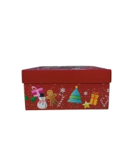 25x25x12.cm KIRMIZI NOEL BASKILI 