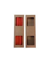 4'lü KRAFT ŞAMDAN MUM KUTUSU 25x7x2 (10'LU PAKET)