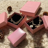 6X4X3 PEMBE SÜNGERLİ YÜZÜK KUTUSU  (25'Lİ PKT)