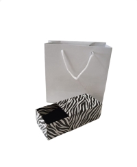 6X4X3 ZEBRA  DESENLİ ÇEKMECELİ SÜNGERLİ YÜZÜK KUTUSU (25li PKT)