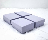 8X6X3 CM  SÜNGERLİ  LİLA  TAKI KUTUSU 25 Lİ PAKET