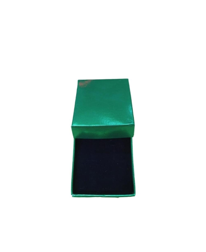 8X6X3 METALIK YEŞİL SÜNGERLİ TAKI KUTUSU 25 Lİ PAKET 