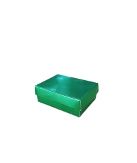8X6X3 METALIK YEŞİL SÜNGERLİ TAKI KUTUSU 25 Lİ PAKET 