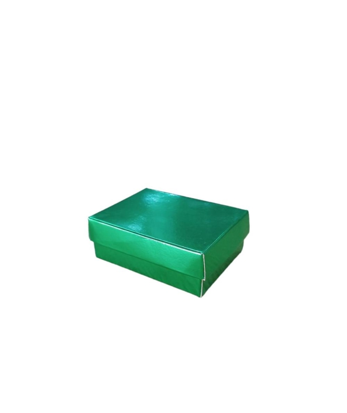 8X6X3 METALIK YEŞİL SÜNGERLİ TAKI KUTUSU 25 Lİ PAKET 