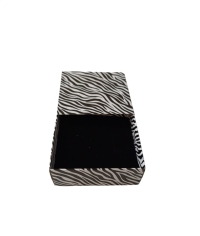 8X8X3 ZEBRA  DESENLİ ÇEKMECELİ SÜNGERLİ TAKI KUTUSU