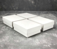 8x6x3 BEYAZ SÜNGERLİ TAKI KUTUSU   (25 li pkt )