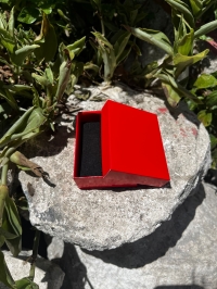 8x6x3.cm SÜNGERLİ TURUNCU TAKI KUTUSU PAKETLER 25'lidir 
