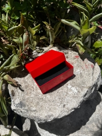 8x6x3.cm SÜNGERLİ TURUNCU TAKI KUTUSU PAKETLER 25'lidir 
