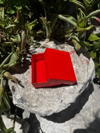 8x6x3.cm SÜNGERLİ TURUNCU TAKI KUTUSU PAKETLER 25'lidir 