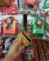 8x6x3 cm ekose desenli 25 Lİ PAKET FİYATIDIR